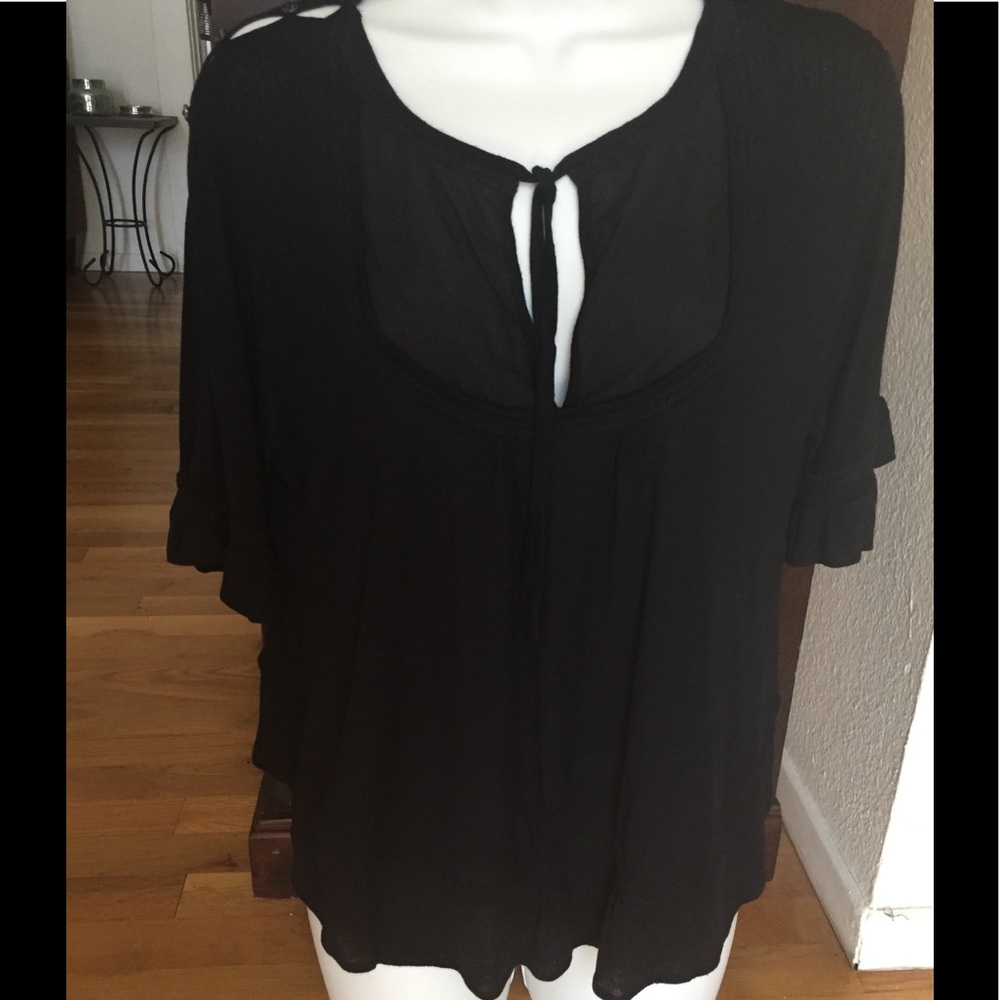 Free People Short Sleeve Blouse